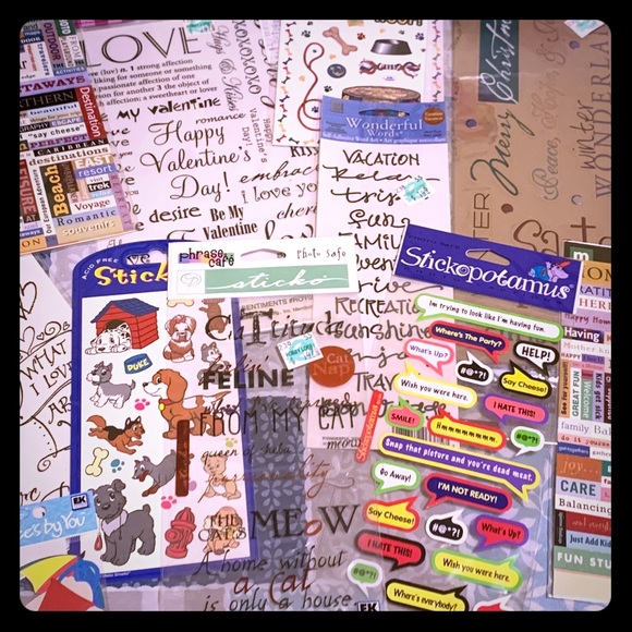 Other - Lot of 17 sticker packs, brand new, some holiday